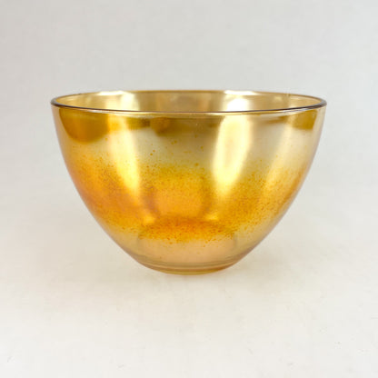 Orange Carnival Glass Bowl