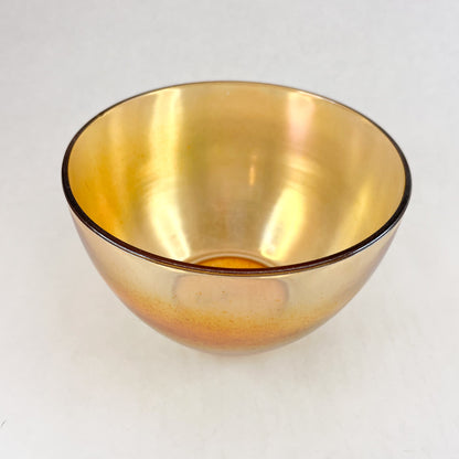 Orange Carnival Glass Bowl