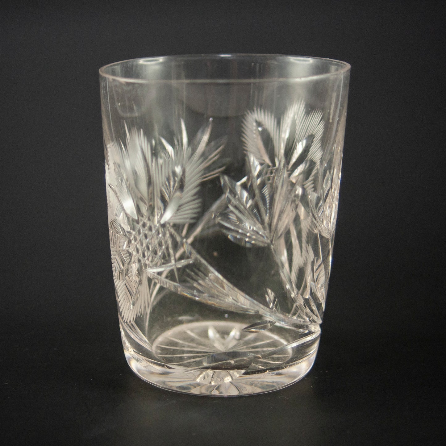 Glass with Wheat Pattern
