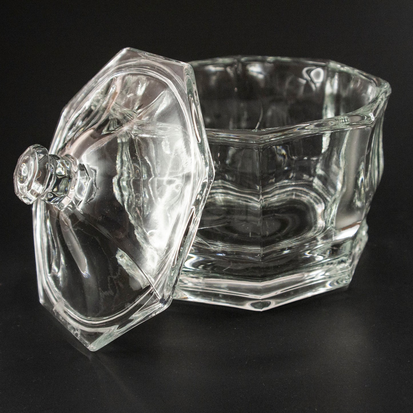 Octagonal Covered Candy Dish