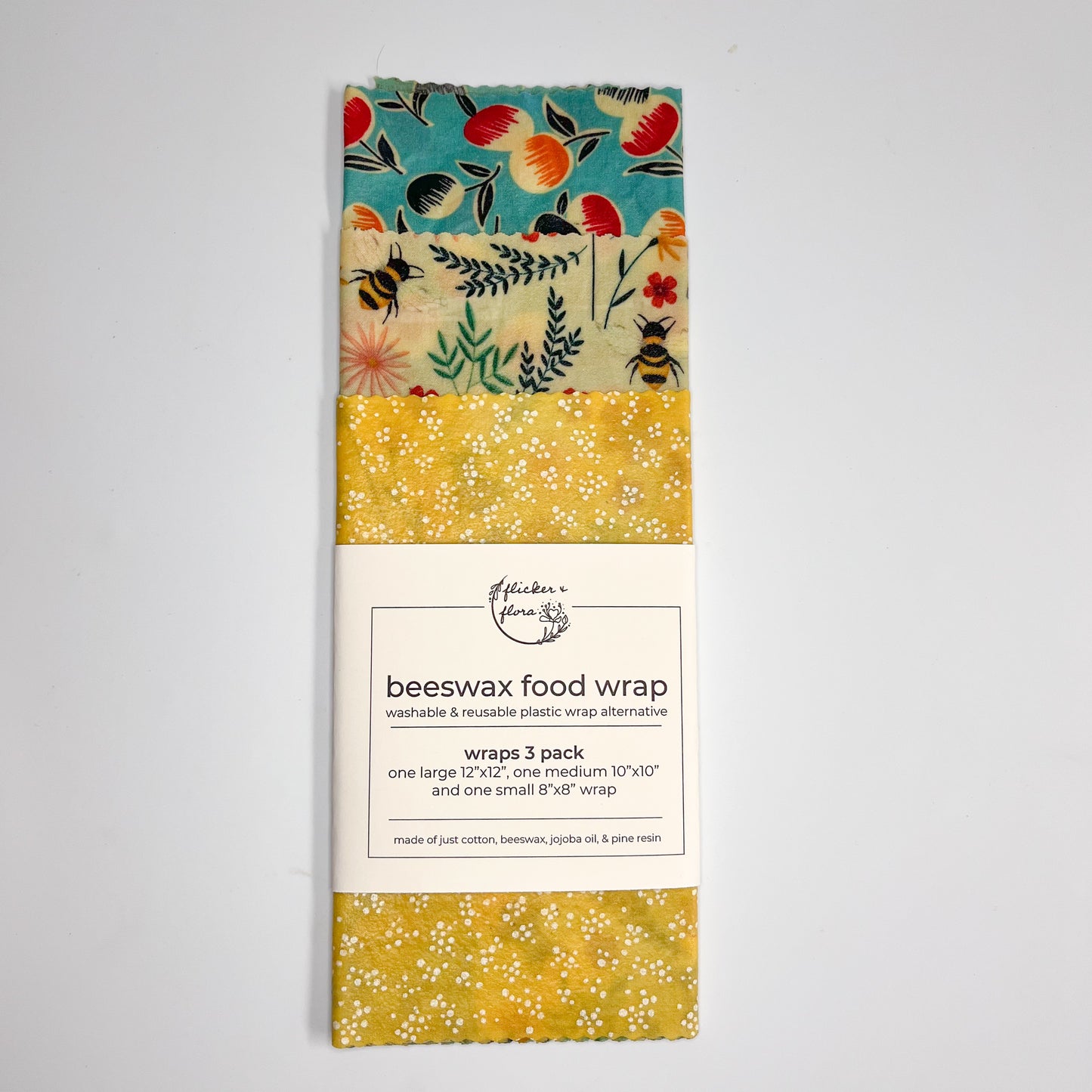 3-Pack Beeswax Wraps