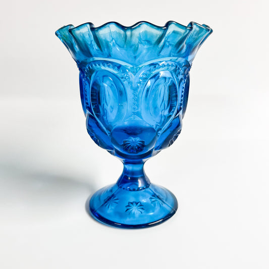 Vintage Blue Goblet