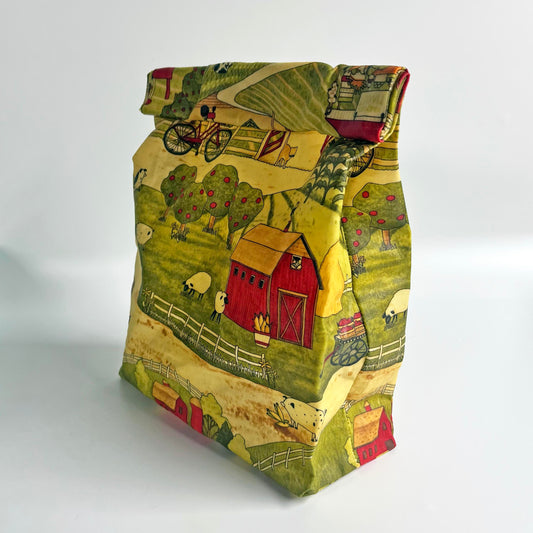 Lunch Sack Beeswax Wrap Bag
